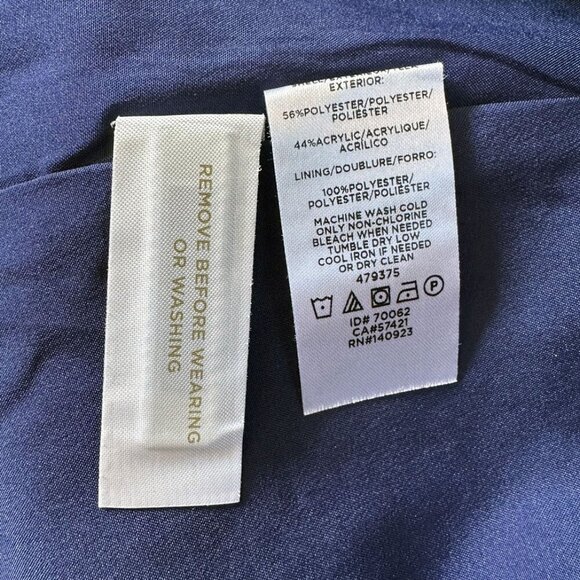 Loft Tweed Mini A-Line Skirt Sz 6P Blue White Academia Preppy Y2K Office Siren - Picture 6 of 7